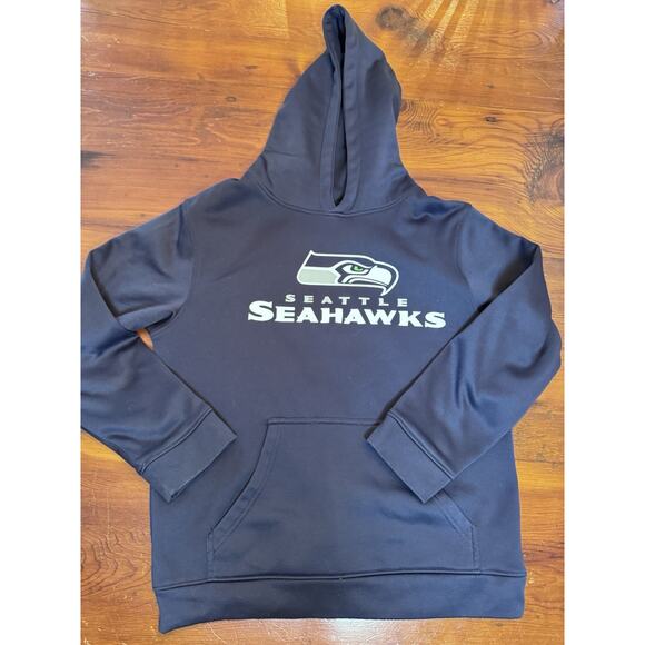 Seattle Seahawks NFL Team Apparel Youth Large Hooded Sweatshirt - Picture 1 of 5